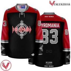 Crosshair Emblem Def Leppard Band Ice Hockey Jersey - Vesles2014S