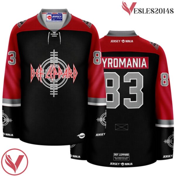 Crosshair Emblem Def Leppard Band Ice Hockey Jersey - Vesles2014S