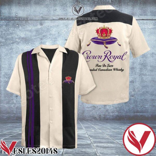 Crown Royal Fine De Luxe Beige Hawaiian Shirt And Short, Unique Gifts For Friends - Vesles2014S 1