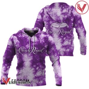Crown Royal Purple Tie-dye Hoodie & Zip Hoodie - Vesles2014S