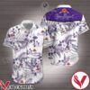 Crown Royal Purple Tropical Floral White Hawaiian Shirt, Unique Gifts For Friends - Vesles2014S 1