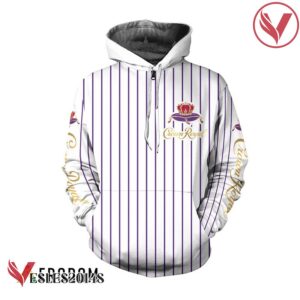 Crown Royal White Vertical Striped Hoodie & Zip Hoodie - Vesles2014S 1