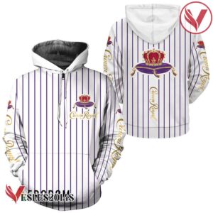 Crown Royal White Vertical Striped Hoodie & Zip Hoodie - Vesles2014S
