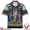 Crucifixion Of Christ Stained Glass We Are The Reason Hawaiian Shirt, Unique Gifts For Friends - Vesles2014S 1