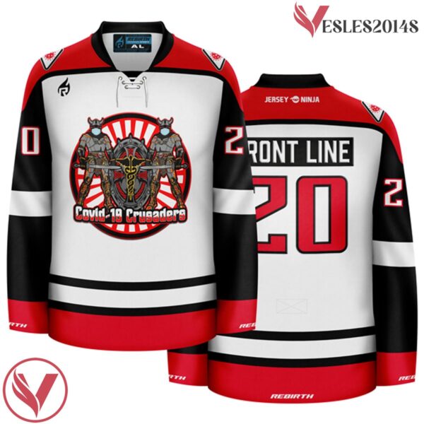 Crusaders Front Line Appreciation Covid-19 Hockey Jersey - Vesles2014S
