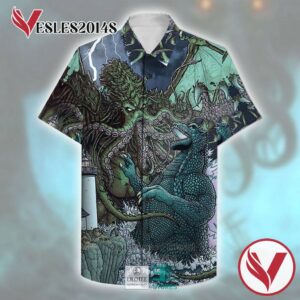 Cthulhu Combat Casual Hawaiian Shirt, Best Gifts For Summer Vesles2014S