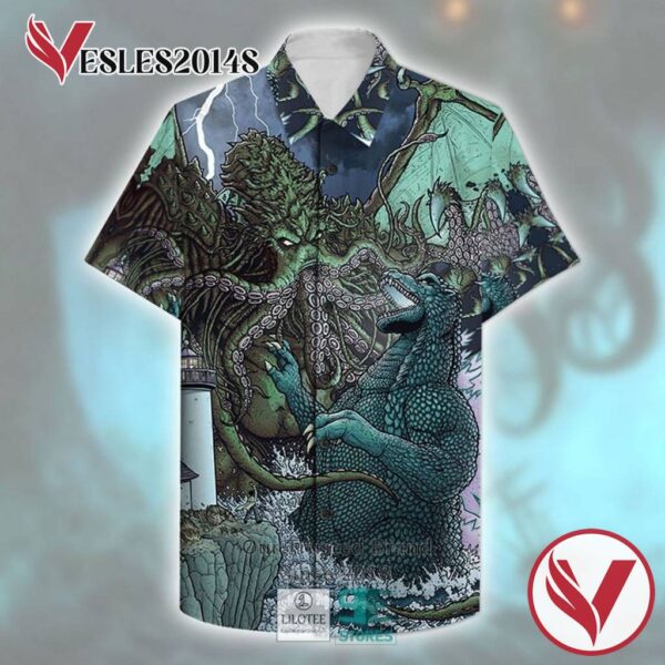 Cthulhu Combat Casual Hawaiian Shirt, Best Gifts For Summer Vesles2014S