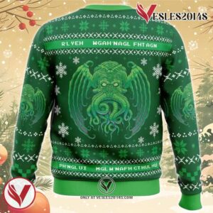 Cthulhu Cultist Christmas Ugly Christmas Sweater, Unique Christmas Gift For Fans - Vesles2014S 1