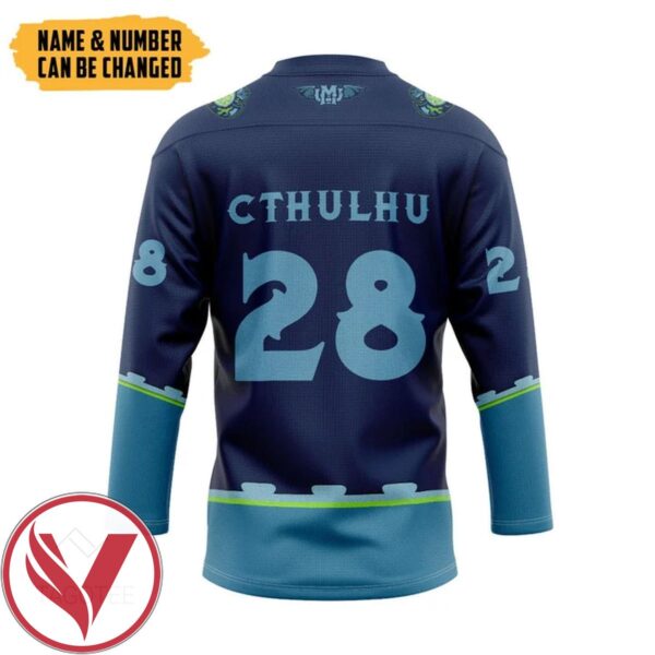 Cthulhu Miskatonic Ver 1 Custom Name Custom Number Hockey Jersey, Trending Gifts For Fans - Vesles2014s 1