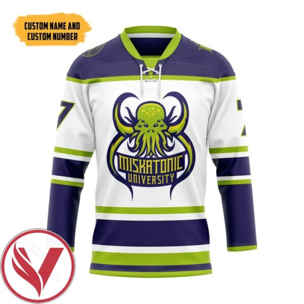 Cthulhu Miskatonic Ver 3 Custom Name Custom Number Hockey Jersey, Trending Gifts For Fans - Vesles2014s 1