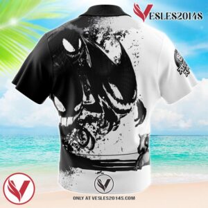 Cubone and the Ghosts Pokemon Hawaiian Button Up Shirt, Perfect Gifts For Anime Lovers - Vesles2014S 1