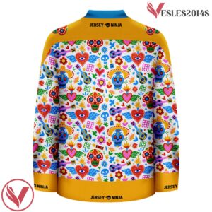 Cultural Icons Ugly Sweater Pattern Dia De Los Muertos Jersey - Vesles2014S 3