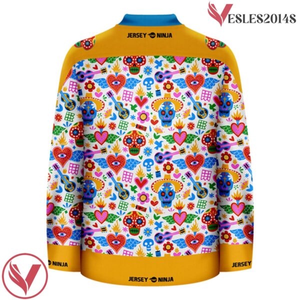 Cultural Icons Ugly Sweater Pattern Dia De Los Muertos Jersey - Vesles2014S 3