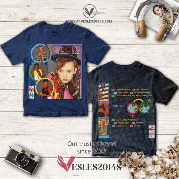 Culture Club Band Colour By Numbers Album 3D T-Shirt, Perfect Gifts For Music Lovers - Vesles2014S