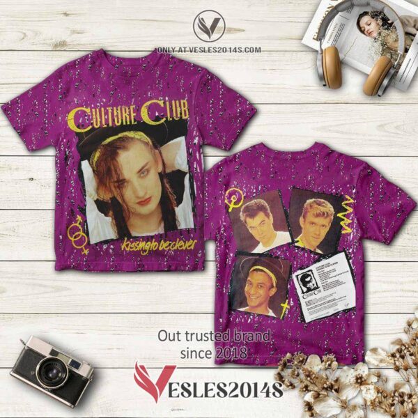 Culture Club Band Kissing To Be Clever Album 3D T-Shirt, Perfect Gifts For Music Lovers - Vesles2014S