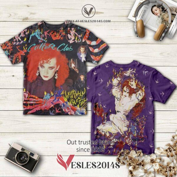 Culture Club Band Waking Up With The House On Fire Album 3D T-Shirt, Perfect Gifts For Music Lovers - Vesles2014S