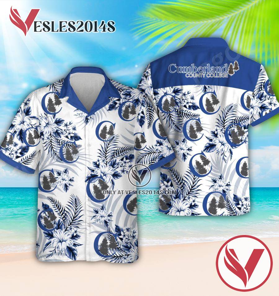 Cumberland County College Logo Hawaiian Suit, Perfect Gifts Idea In Holiday - Vesles2014S 1