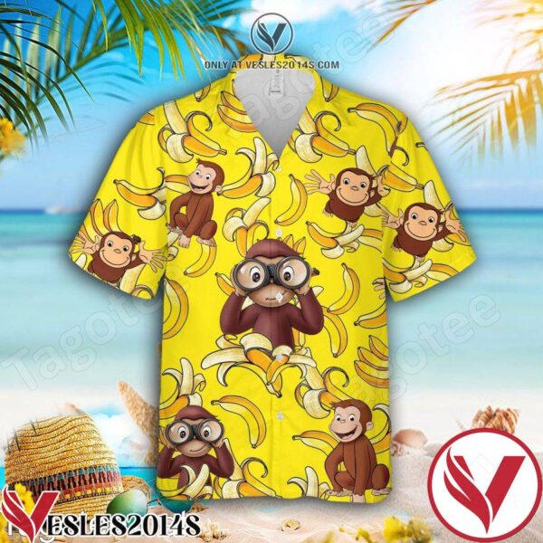 Curious George Hawaiian Shirt, Unique Gifts For Friends - Vesles2014S 1
