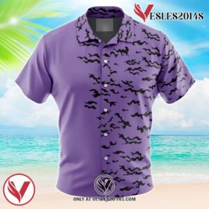 Curse Mark Naruto Hawaiian Button Up Shirt, Perfect Gifts For Anime Lovers - Vesles2014S