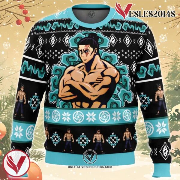 Cursed Energy Aoi Todo Jujutsu Kaisen Ugly Christmas Sweater, Unique Christmas Gift For Fans - Vesles2014S