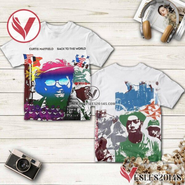 Curtis Mayfield Back To The World Album Cover Shirt, Unique Gifts For Music Lovers - Vesles2014S