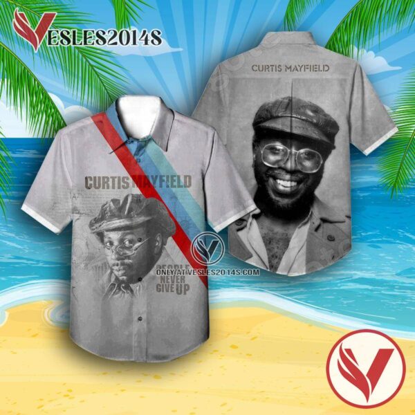 Curtis Mayfield People Never Give Up Album Cover Hawaiian Shirt, Unique Gifts For Music Lovers - Vesles2014S