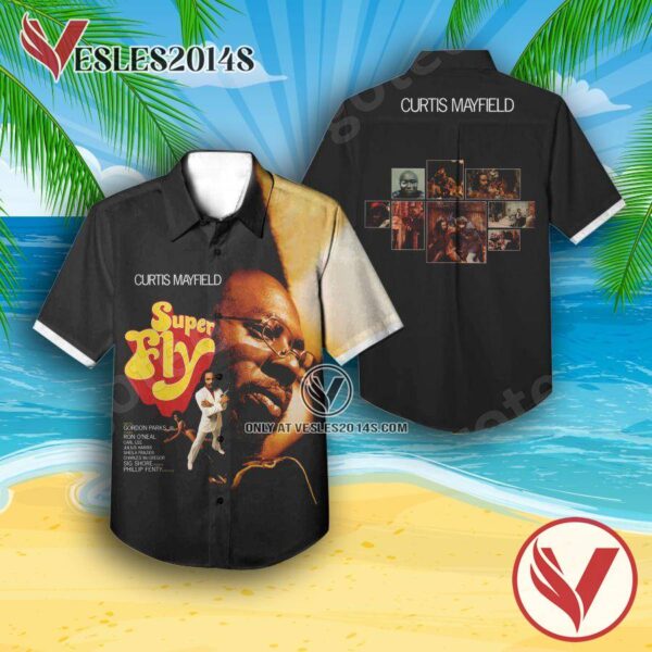 Curtis Mayfield Super Fly Album Cover Style 2 Hawaiian Shirt, Unique Gifts For Music Lovers - Vesles2014S