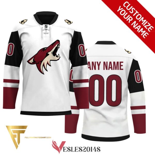 Custom Arizona Coyotes Full Printing Hockey Jersey, Trending Gifts For Fans - Vesles2014s