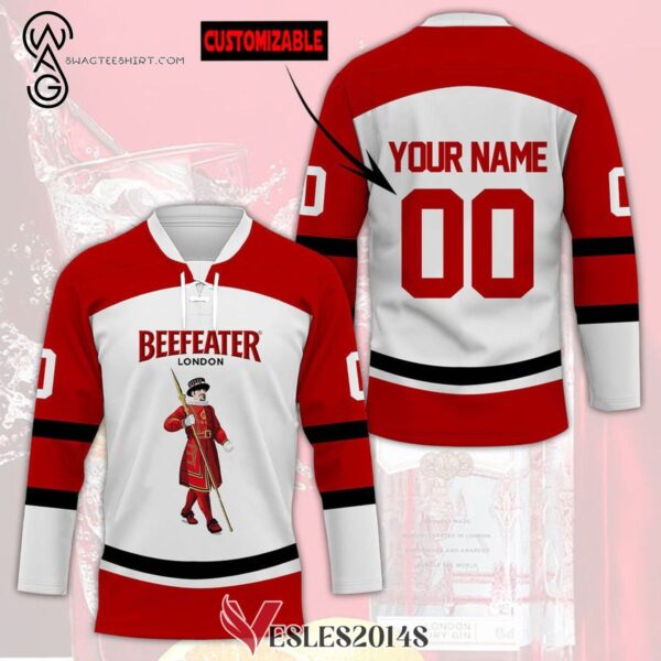Custom Beefeater Gin Full Print Hockey Jersey, Trending Gifts For Fans - Vesles2014s