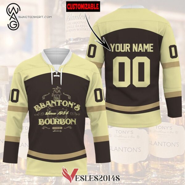 Custom Blanton's Bourbon Full Print Hockey Jersey, Trending Gifts For Fans - Vesles2014s