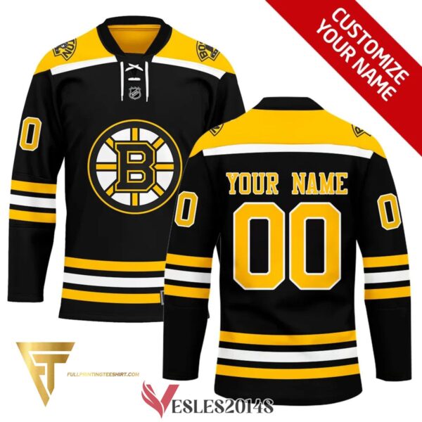 Custom Boston Bruins Hockey Team Full Printing Hockey Jersey, Trending Gifts For Fans - Vesles2014s