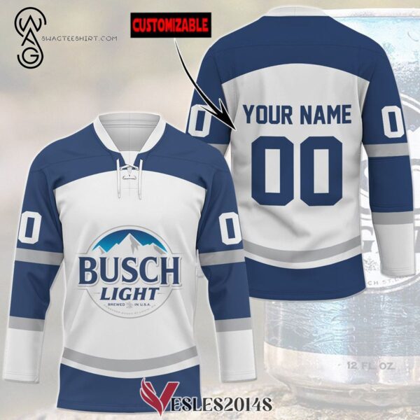 Custom Busch Light Beer Hockey Jersey, Trending Gifts For Fans - Vesles2014s