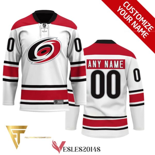 Custom Carolina Hurricanes Full Printing Hockey Jersey, Trending Gifts For Fans - Vesles2014s