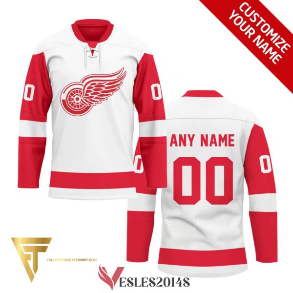 Custom Detroit Red Wings Full Printing Hockey Jersey, Trending Gifts For Fans - Vesles2014s