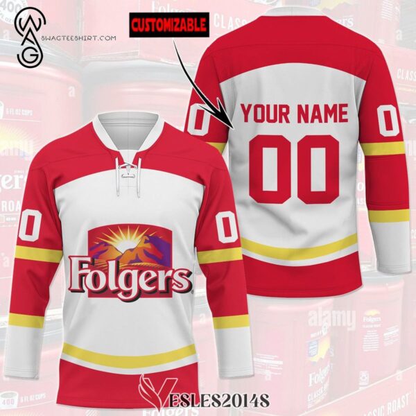 Custom Folgers Full Print Hockey Jersey, Trending Gifts For Fans - Vesles2014s