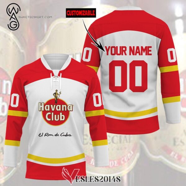 Custom Havana Club Cuba Full Print Hockey Jersey, Trending Gifts For Fans - Vesles2014s