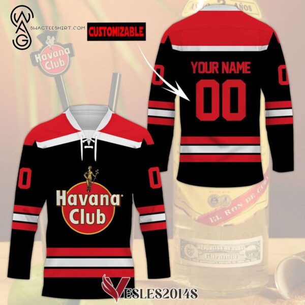 Custom Havana Club Rum Full Print Hockey Jersey, Trending Gifts For Fans - Vesles2014s