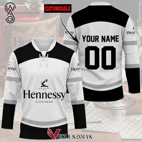 Custom Hennessy Cognac Full Print Hockey Jersey, Trending Gifts For Fans - Vesles2014s