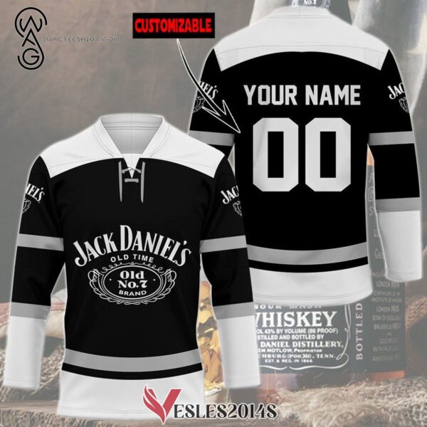 Custom Jack Daniel's Tennessee Whiskey Full Print Hockey Jersey, Trending Gifts For Fans - Vesles2014s