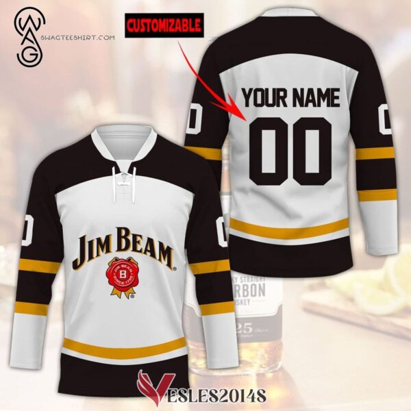 Custom Jim Beam Full Print Hockey Jersey, Trending Gifts For Fans - Vesles2014s