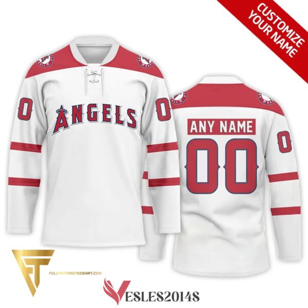 Custom Los Angeles Angels of Anaheim Full Printing Hockey Jersey, Trending Gifts For Fans - Vesles2014s