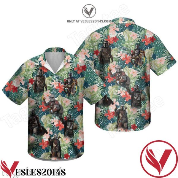 Custom Mandalorian Grogu Summer Hawaiian Shirt, Unique Gifts For Friends - Vesles2014S 1