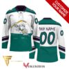 Custom Mighty Ducks of Anaheim Green Version Hockey Jersey, Trending Gifts For Fans - Vesles2014s