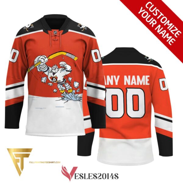 Custom Mighty Ducks of Anaheim Hockey Team Full Printing Hockey Jersey, Trending Gifts For Fans - Vesles2014s