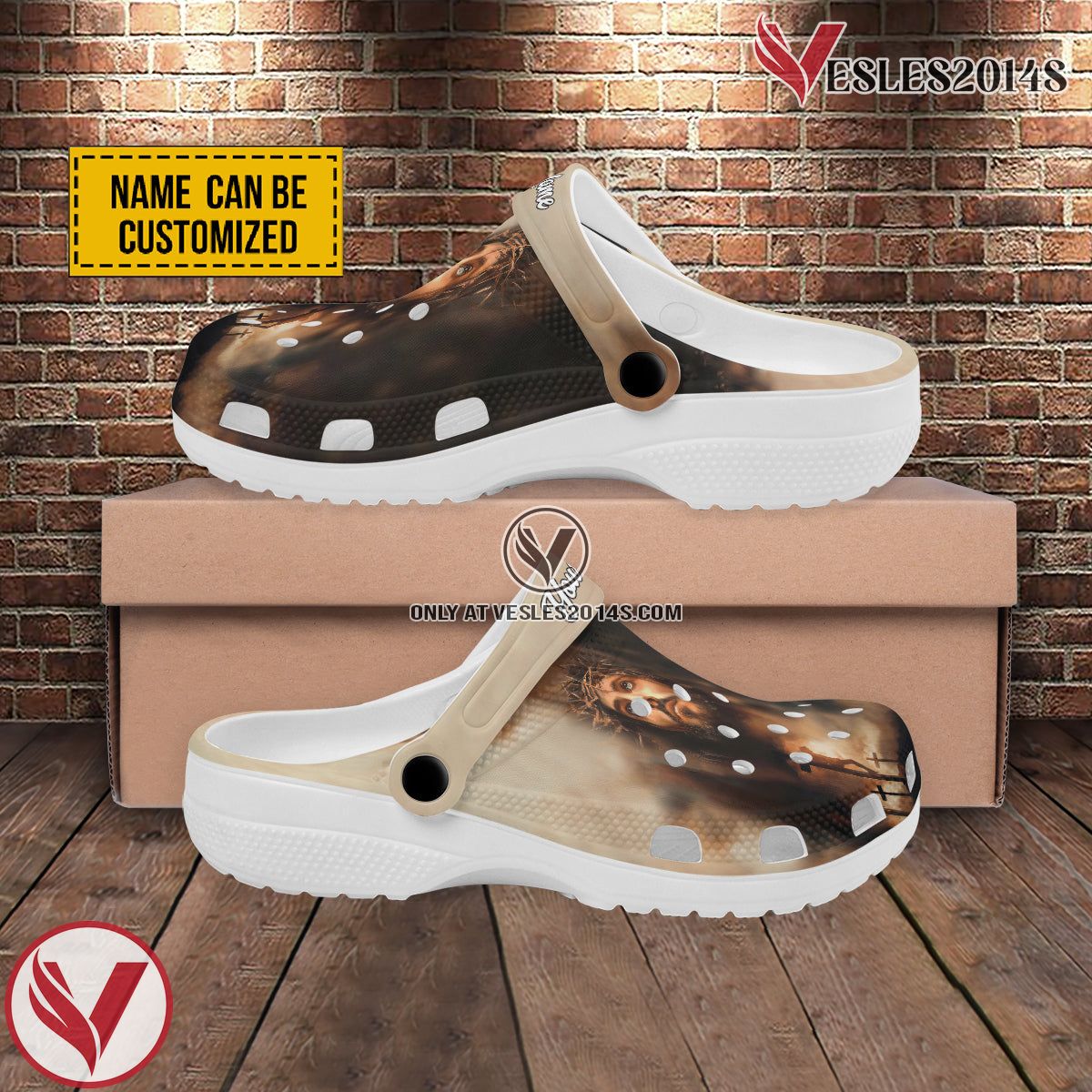 Custom Name Jesus Christ God Crocs Crocband Clogs Shoes Comfortable For Men Women and Kids Gift For Jesus Lovers, Unique Gift From Vesles2014S 2