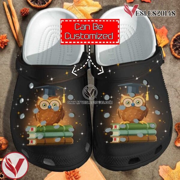 Custom Personalized Owl Book Lover Girl Love Book Clog Shoes, Unique Gift From  Vesles2014S