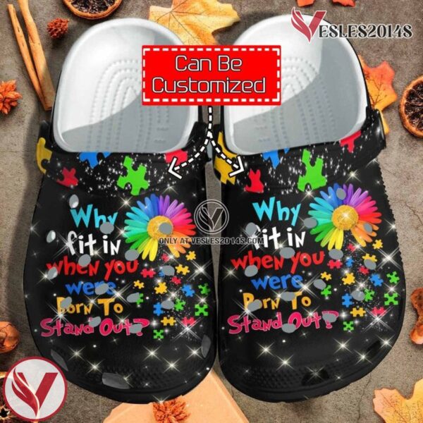 Custom Personalized Puzzle Flower Autism Awareness Clog Shoes, Unique Gift From  Vesles2014S