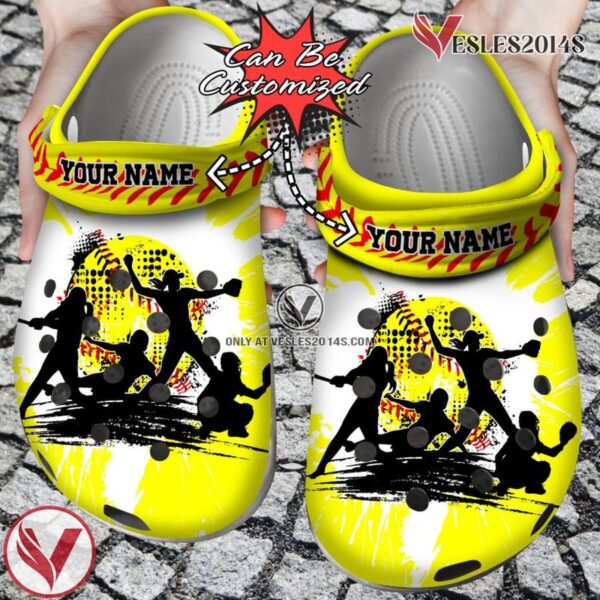 Custom Personalized Softball Player Clog Shoes, Unique Gift From  Vesles2014S