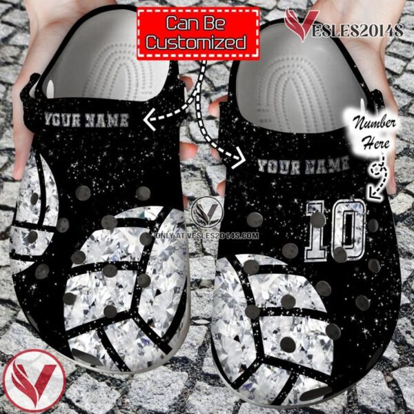 Custom Personalized Volleyball Diamond Clog Shoes, Unique Gift From  Vesles2014S