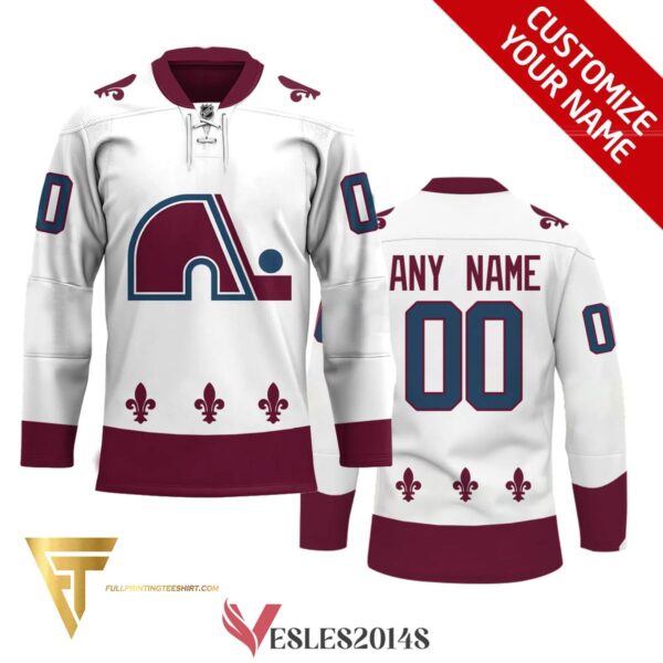 Custom Quebec Nordiques Full Printing Hockey Jersey, Trending Gifts For Fans - Vesles2014s